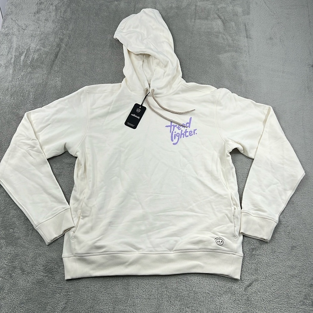 NEW Allbirds L Limited R & R hoodie White‎ Green Purple Tread Lighter